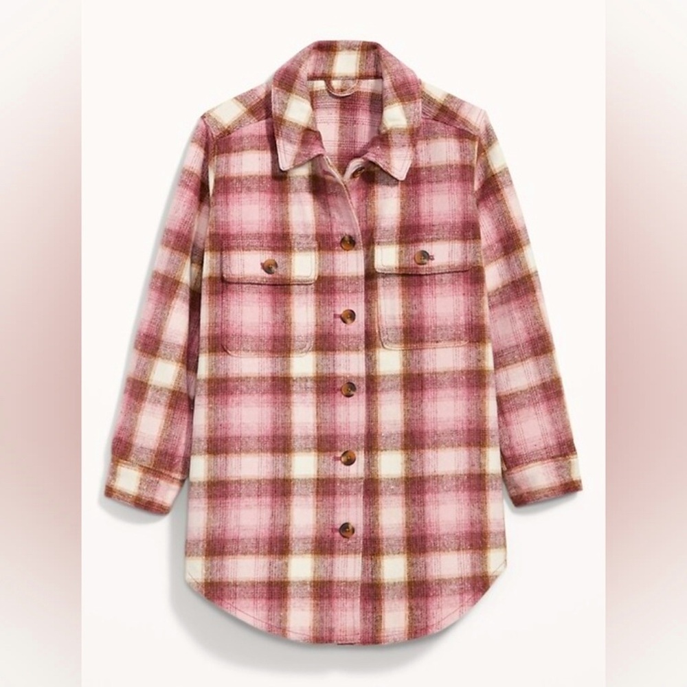 Plaid Soft-Brushed Utility Shacket